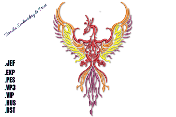A Craft Fair Seller's Review of the Phoenix Rising Embroidery Design