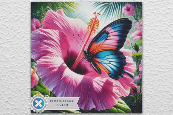 A Designer's Review of the Hibiscus Butterfly Cross Stitch Pattern