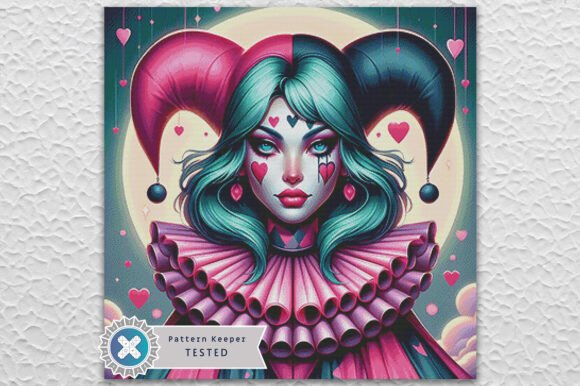 A Designer's Review: The Valentine Harlequin Cross Stitch PDF