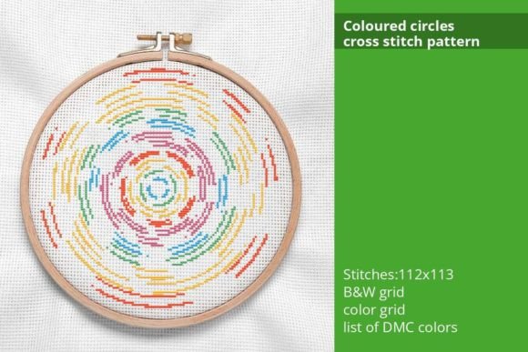 A Professional Review of the Coloured Circles Cross Stitch Pattern