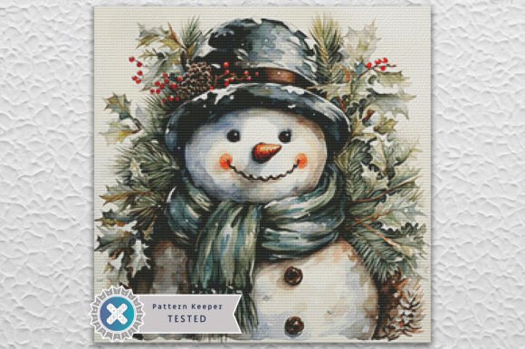 A Professional's Take on the Christmas Snowman Cross Stitch Pattern