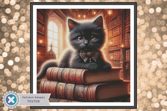 A Review of the Librarian Kitten Cross Stitch Pattern for Real Projects