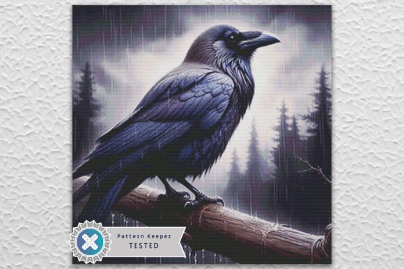 An Embroidery Designer Reviews the Gothic Raven Cross Stitch Pattern