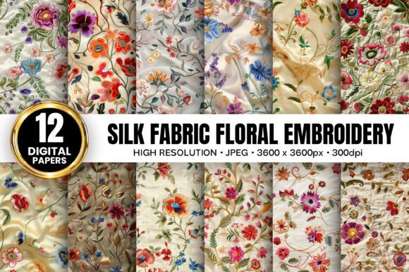 An Embroidery Designer's Review of Floral Silk Patterns