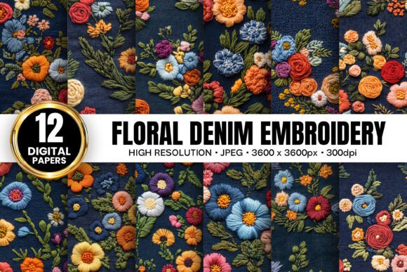 Bouquet Floral Denim Embroidery Patterns Reviewed