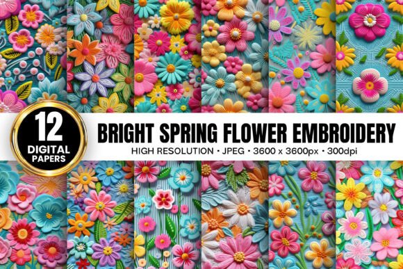Bright Spring Floral Embroidery Patterns: A Designer's Review