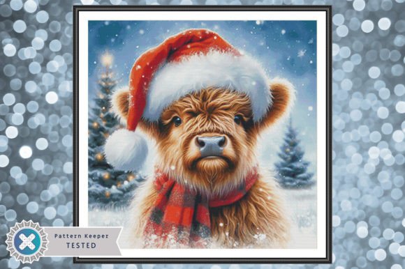 Christmas Highland Cow Cross Stitch: An Apparel Designer's Review