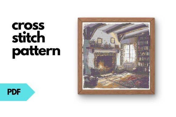 Cozy Fireplace Cross Stitch Pattern: A Designer's Review