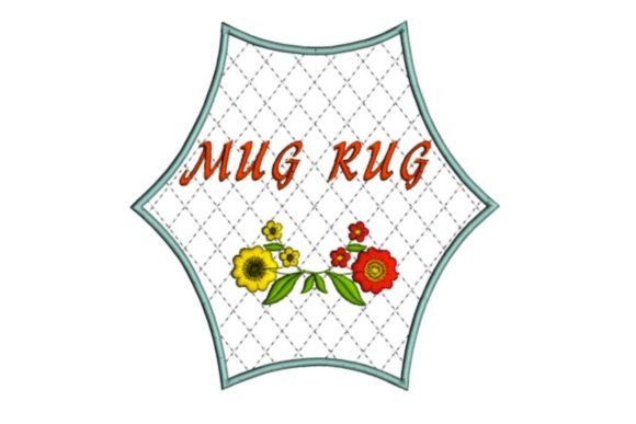 Floral Mug Rug Embroidery Design Review for Craft Fair Sales