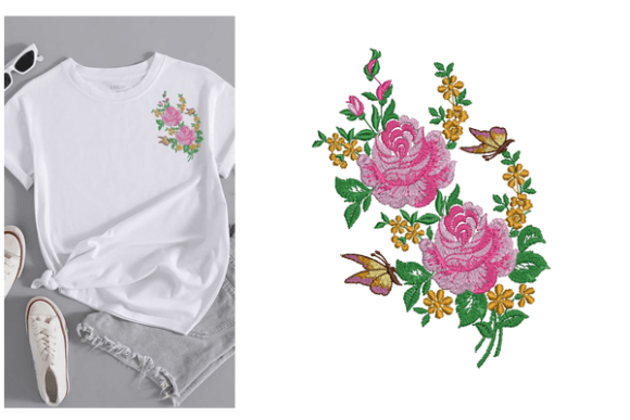 Flowers Butterfly Embroidery Design Review for Gift Creators