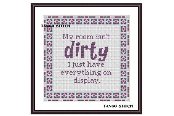 Funny Housewarming Cross Stitch Review for Business Merch