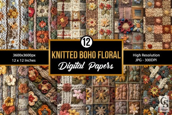 Knitted Boho Floral Embroidery Patterns Reviewed for Boutique Apparel