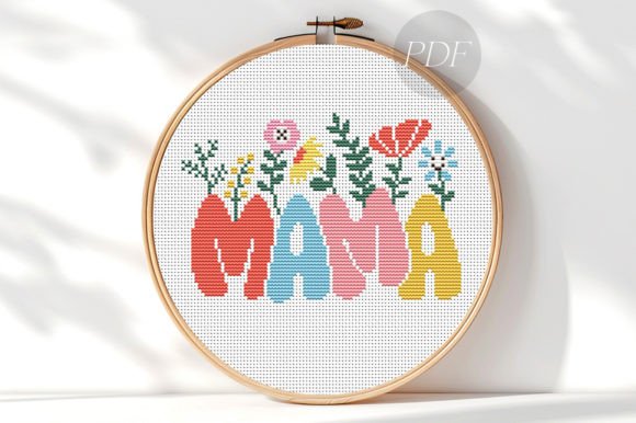 Mama Floral Cross Stitch Pattern Product Review
