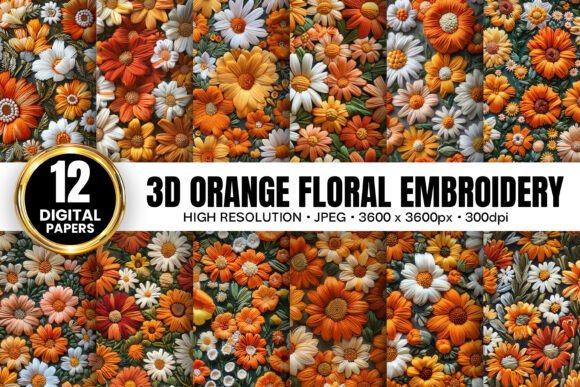 My Honest Review of the 3D Orange Flowers Embroidery Patterns