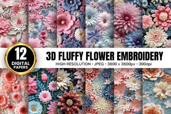 Real-World Review of 3D Fluffy Floral Embroidery Patterns