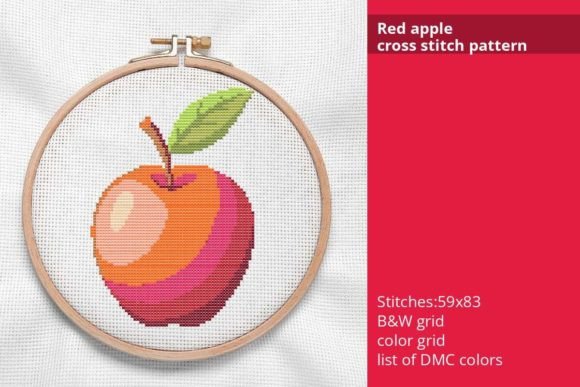 Red Apple Cross Stitch Pattern: A Seller's Review