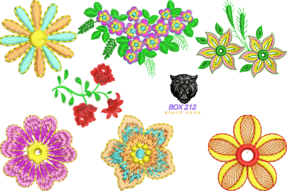 Reviewing Creative Fabrica's Flower Embroidery Designs