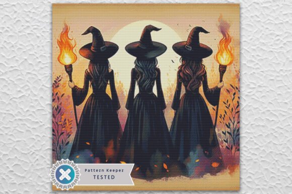 Seasonal Magic: Reviewing the Witches Coven Cross Stitch Pattern