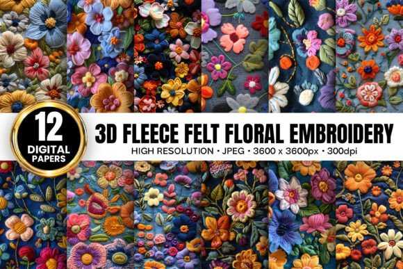 Seasonal Success with Fleece Felted Floral Embroidery Patterns