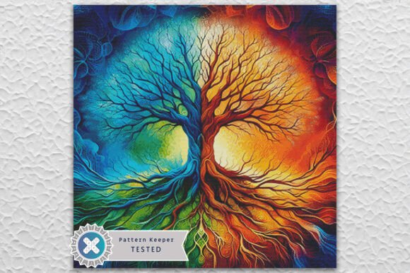 Tree of Life Modern Cross Stitch Pattern: A Craft Fair Review
